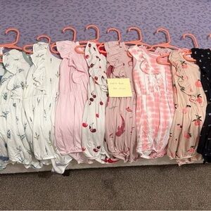 Kyte BABY Kids Dresses in Pink, White, and Black